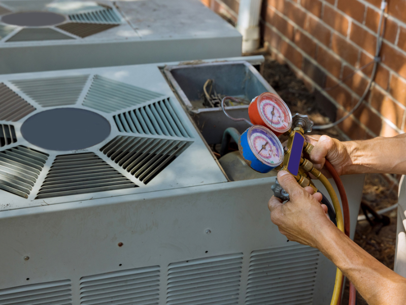 repairing commercial hvac unit